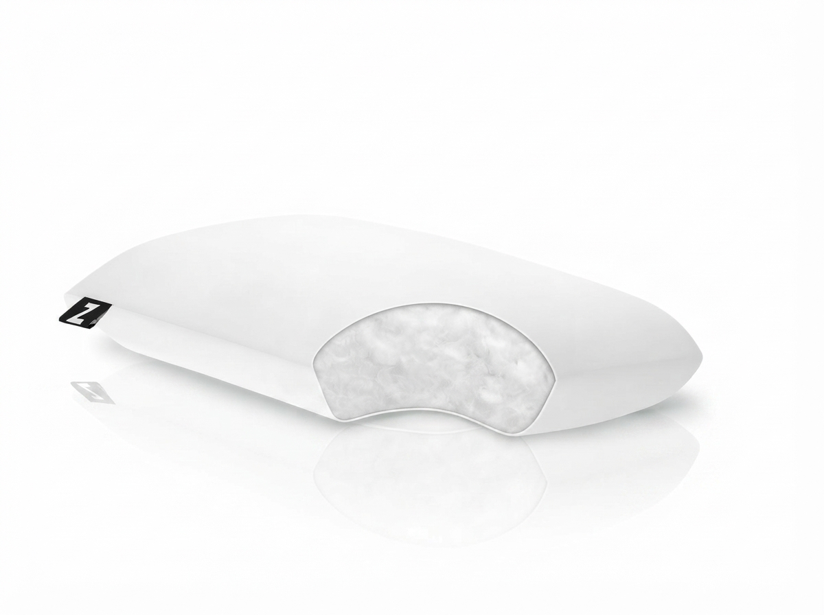 Malouf Plush Microfiber Pillow with soft, plush microfiber cover and supportive filling for comfortable sleep.