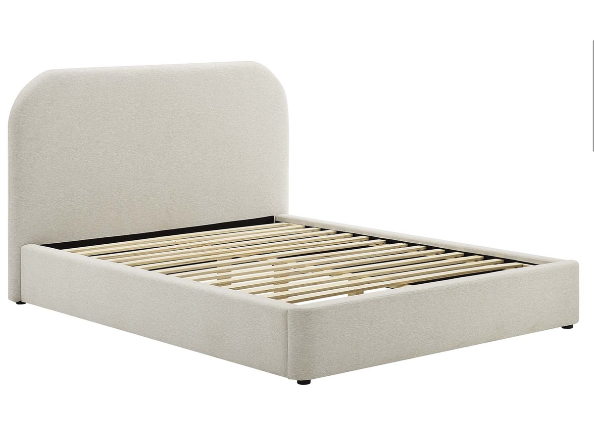 Modway Ivory Platform Bed with clean-lined design and sturdy frame, shown in a modern bedroom setting.