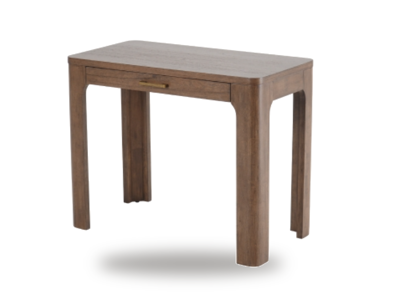 Classic walnut desk by NPD-3600008-WT featuring a spacious surface and sturdy wooden construction.