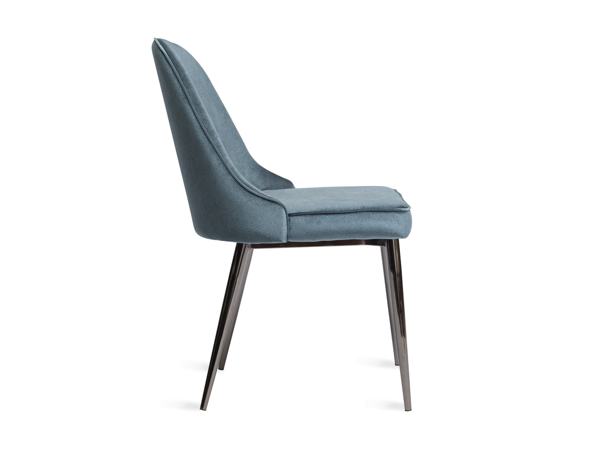 Blue Velvet Chair - The Everset