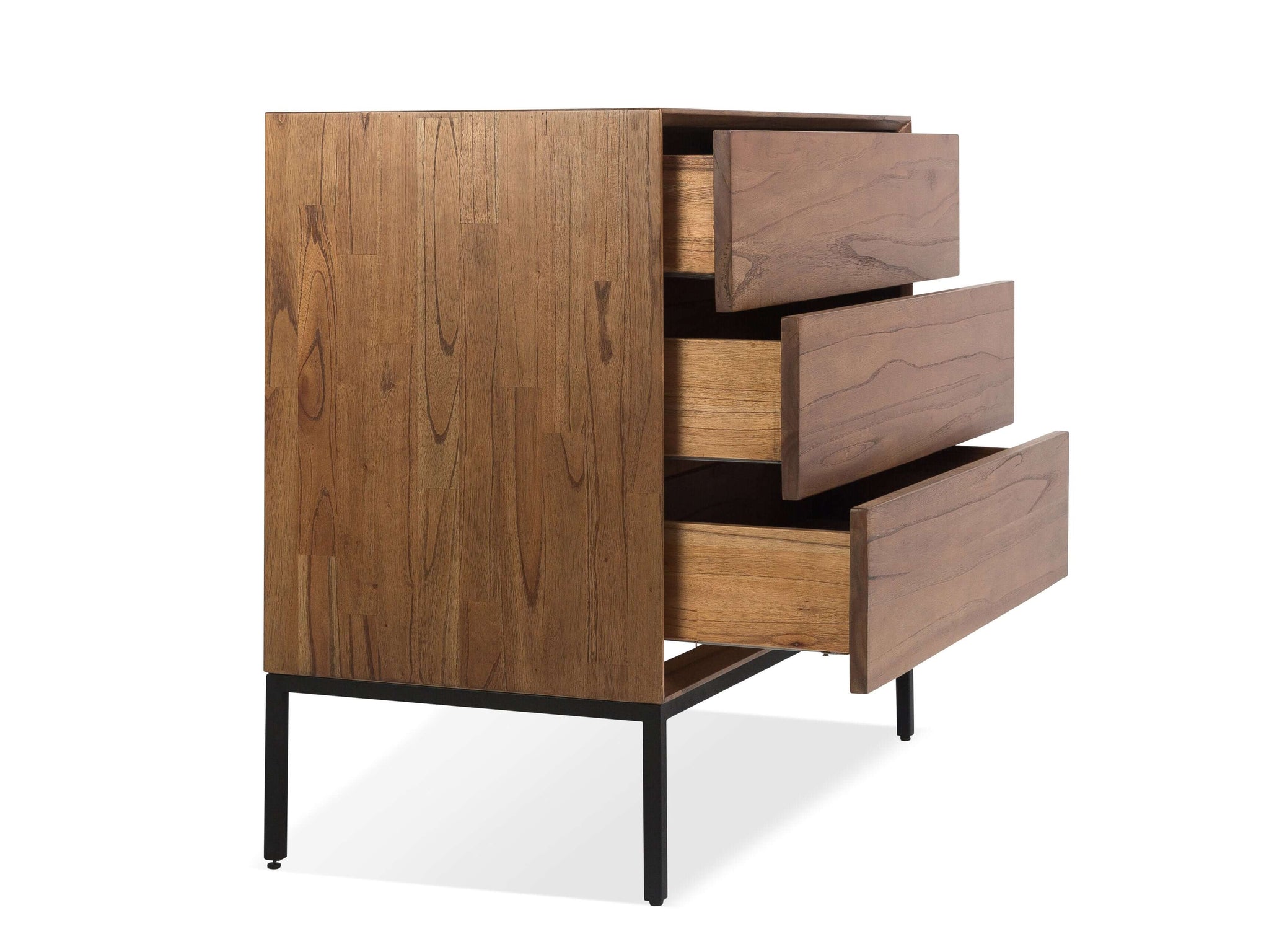 Fine Short Dresser - Stylish Wood & Metal Design - The Everset Fine Short Dresser - Stylish Wood & Metal Design - The Everset