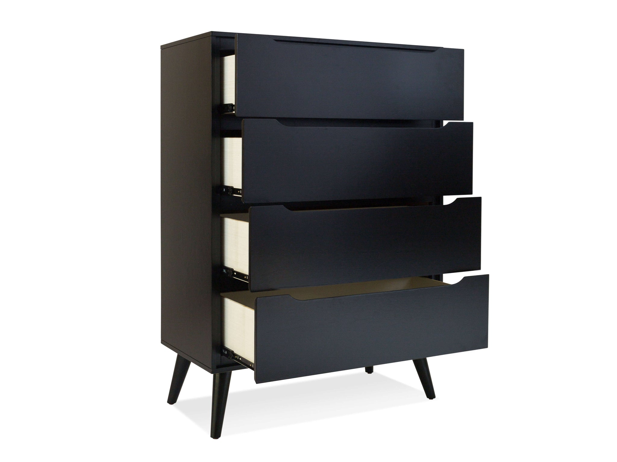 Tall Black Dresser - Stylish Storage Solution - The Everset Tall Black Dresser - Stylish Storage Solution - The Everset
